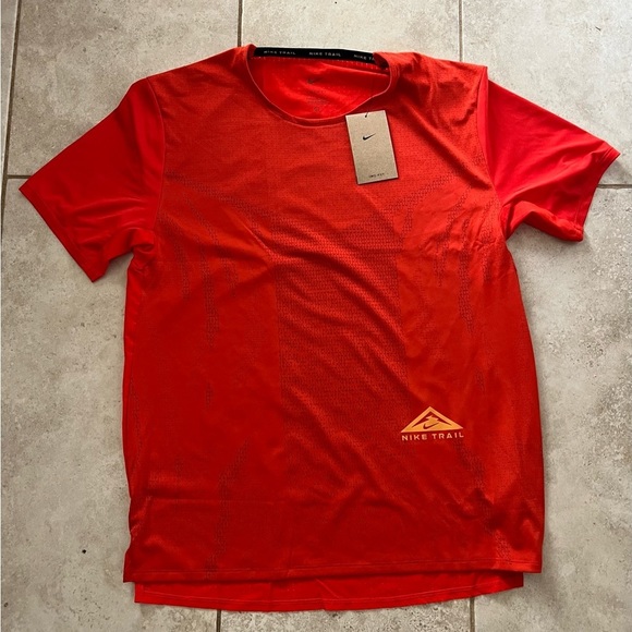 Nike Other - New Men’s Nike Trail Rise 365 red / orange Running Shirt DN4646-634 Outdoor